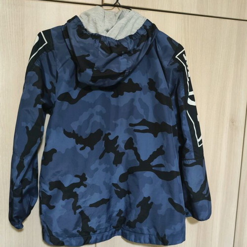 Sam 0-13 children's windbreaker jacket like new, blue camouflage, age 12, 152 cm