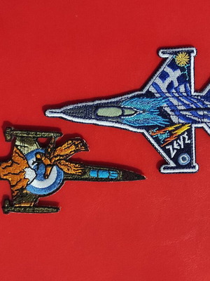 Hellenic Air Force F-16 Zeus and 336 Squadron Olympus Pilot Patches new