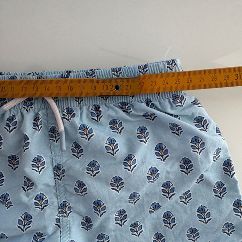 Zara Kids Blue Swim Shorts with Floral Print Size 6-7 Years Like New
