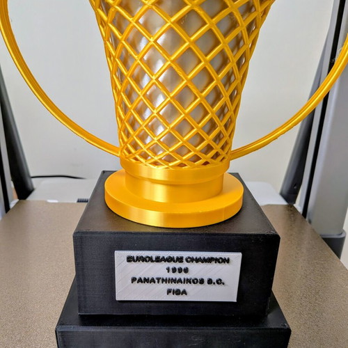 Euroleague 1996 Panathinaikos BC collectible trophy