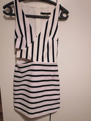 Scort dress new Zara XS black white