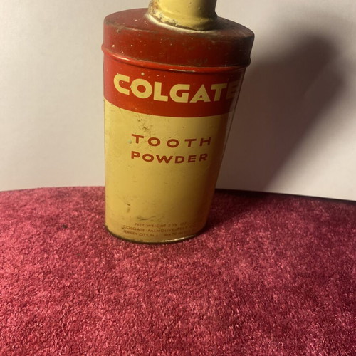 Colgate Tin Tooth Powder Box 1960 used
