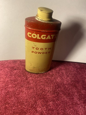 Colgate Tin Tooth Powder Box 1960 used