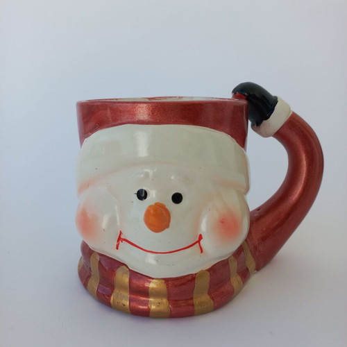 Christmas mug set used with Santa Claus and snowman
