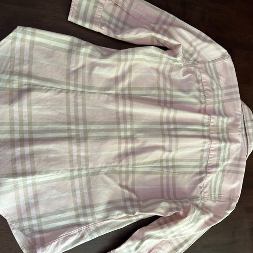 BURBERRY LONDON No S, women's shirt, three-quarter sleeve, elastic fabric. Authentic.