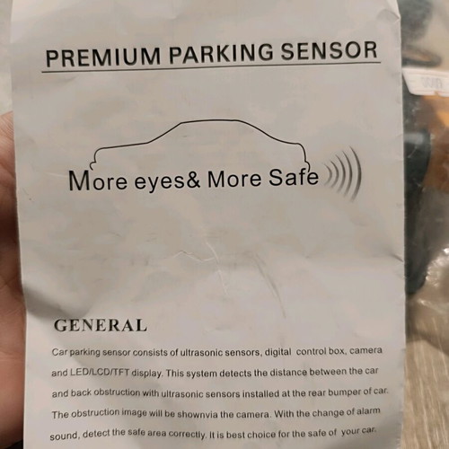 Parking sensor with display and voice alert new
