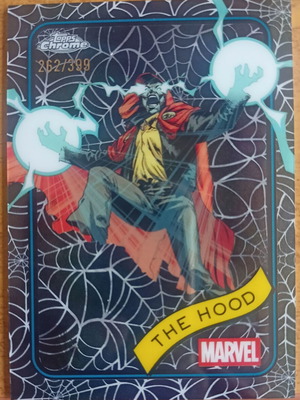 Topps Chrome Marvel 25 The Hood Spider Web Refractor σαν καινούργιο