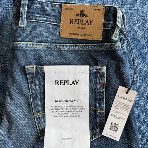 Replay Jeans νέοι ανδρικοί τζιν Grover Straight 33/34 και Deryck Straight 30/32