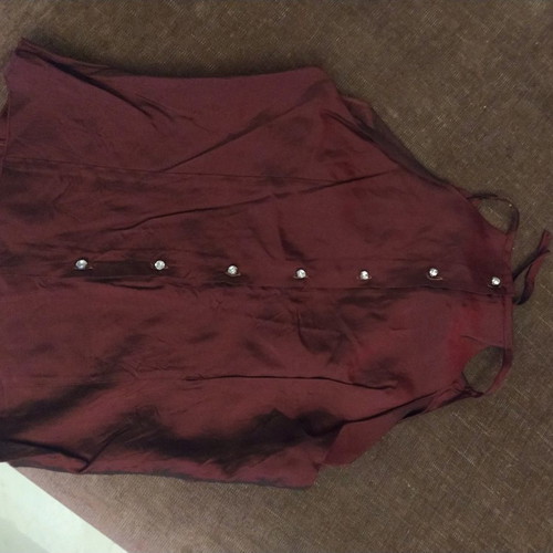 Taft set GRAMA new, size M, satin silk burgundy color