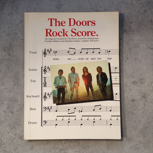 The Doors Rock Score Sheet Music used, original 1995 print