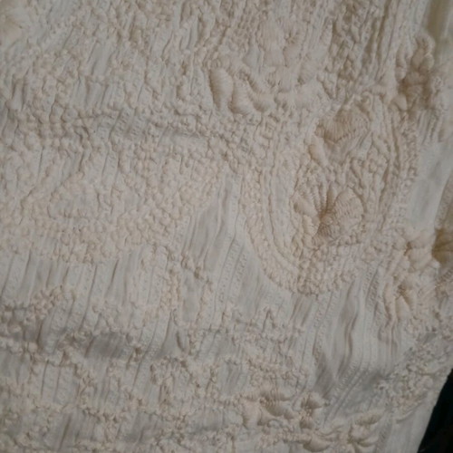 Mango broderie dress, ecru, cotton fabric