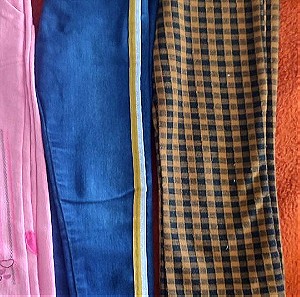 Σετ ρούχων για κορίτσι ηλικίας 3-4 (98cm-104cm) Παντελόνια φόρμα τζιν και μπλουζες
