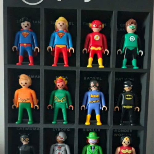 Modified Playmobil DC Display Stand black, like new