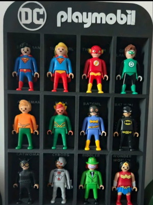 Modified Playmobil DC Display Stand black, like new