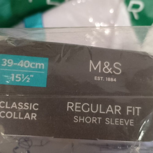 Marks & Spencer white men's summer shirts pack of 7 new, size L