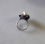 Vintage Silver Ring with Shell Like New