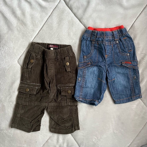 Children's denim set like new, size 12M, Caramel and Orchestra