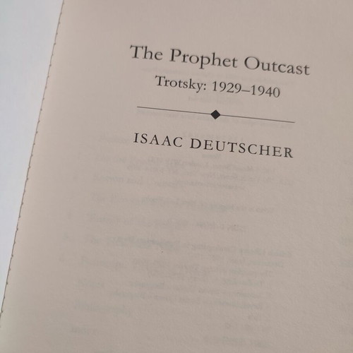 The Prophet Trotsky 3-volume biography by Isaac Deutscher, like new