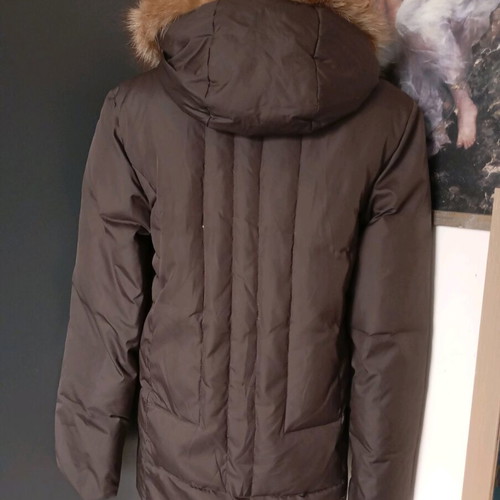 Adco down jacket women's used, brown, size M