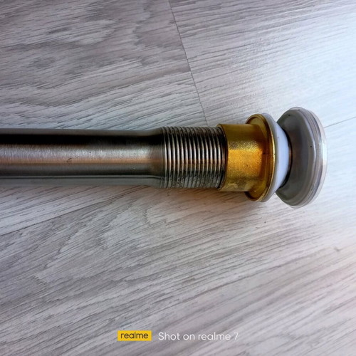 Click clack sink valve new with brass pipe and waste basket