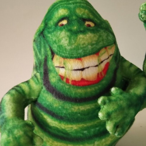 Ghostbusters Green Scary Slimer plush toys used, pack of 2