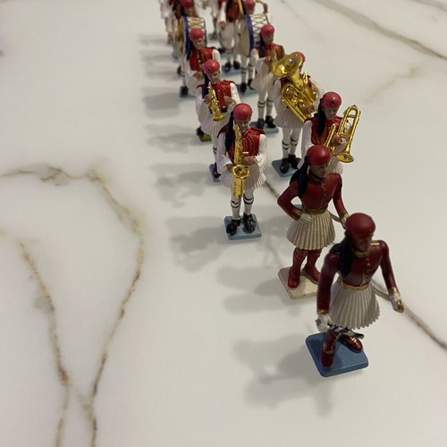 Athina Pal Evzones military figurines used