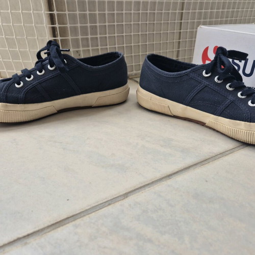 Superga 2750 Cotu Classic blue sneakers like new, size 38