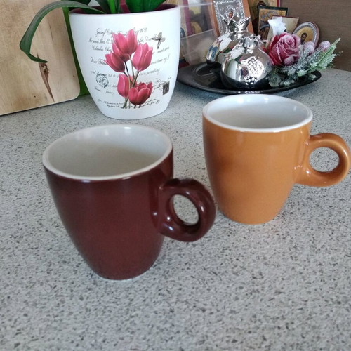 Espresso cups like new, set of 2 for Greek or espresso coffee