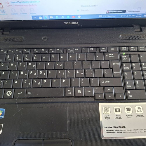 Toshiba Satellite C660 laptop used with Intel Core i3, 6 GB RAM, 600 GB