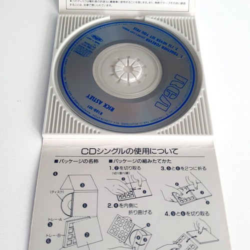 Rick Astley Together Forever Japanese CD Single used, 1988 pop