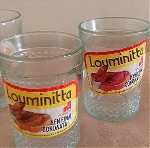 4 vintage ποτήρια "louminitta" Λουμίδη
