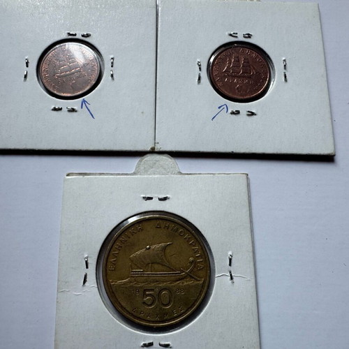 Ellas 3 error coins used, all together