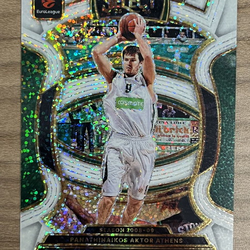 2025-26 Panini Select Euroleague Basketball Antonis Fotsis White Sparkle card like new