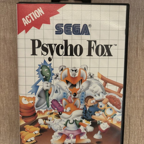 Psycho Fox SEGA Master System game, complete