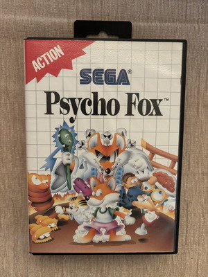 Psycho Fox SEGA Master System game, complete