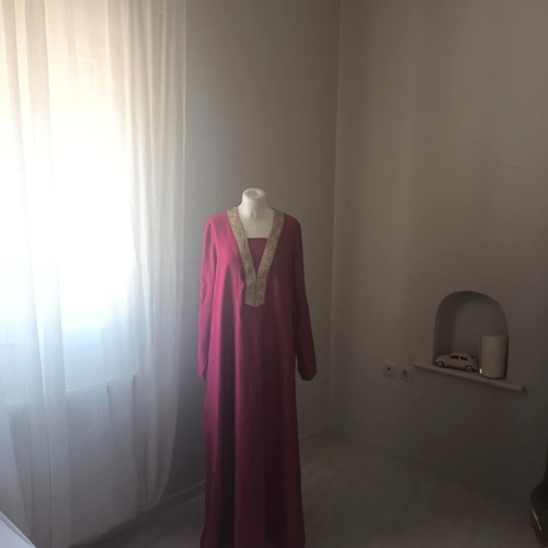 Maxi kaftani ruby new, one size with gold details