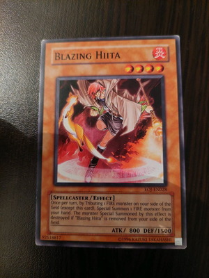 Yu-Gi-Oh Blazing Hiita κάρτα