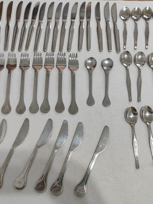 Iberia vintage cutlery set used, airline company