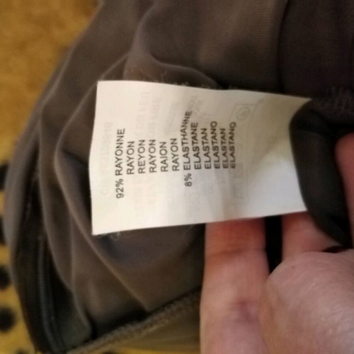 Ikks dress like new, grey-green, v neckline, flared cut