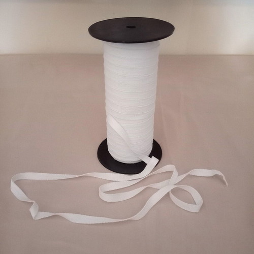 Fakarola cotton ribbon white 1 centimeter new