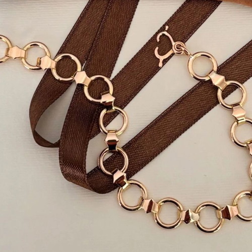 Yellow gold k14 bracelet like new, handmade