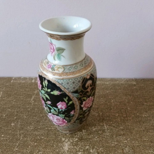 Japanese antique vase 17 cm used