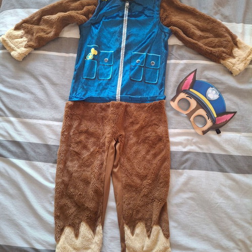 Paw Patrol Chase Kids Carnival Costume like new, size 4-6 years
