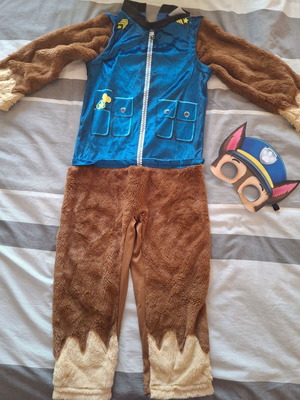 Paw Patrol Chase Kids Carnival Costume like new, size 4-6 years