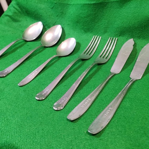 Xenia 1968 collectible cutlery set used, 7 pieces