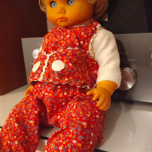 Vinyl doll 40cm used, rare collectible