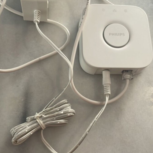 Philips Hue Bridge used for connecting Hue lights to WiFi