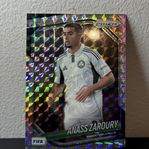 Anass Zaroury Silver Mosaic Panini Prizm 2025/26 Card new