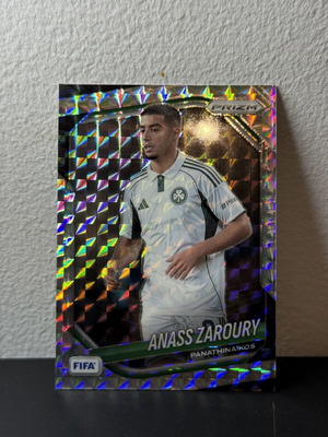 Anass Zaroury Silver Mosaic Panini Prizm 2025/26 Card new