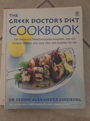 The Greek Doctor's Diet Cookbook μεταχειρισμένο, αγγλικό βιβλίο με μαλακό εξώφυλλο